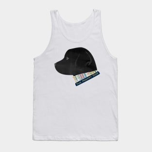 Preppy Madras Black Labrador Retriever Silhouette Tank Top